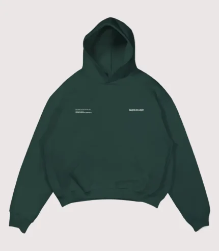 99 Based Signature Hoodie Forest Green (6)