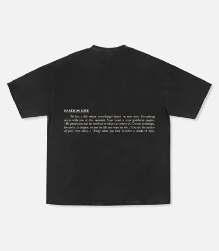 99 Based On Love T Shirt Vintage Black (3)