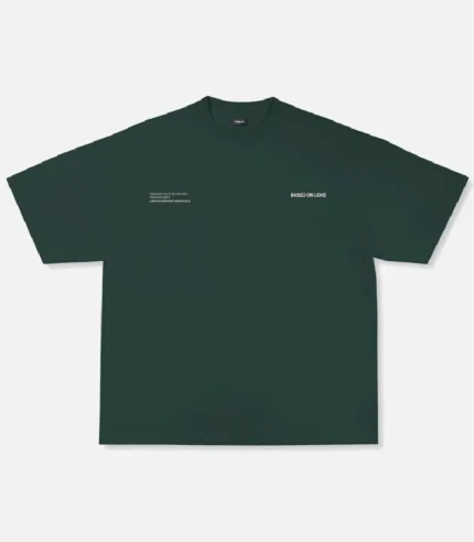 99 Based Signature T Shirt Green (2)