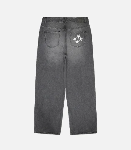 99BASED Baggy Jeans Washed Grey (3)